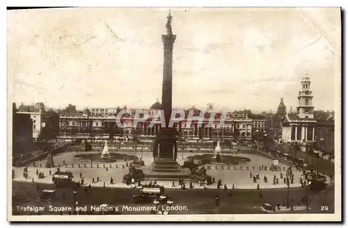 Cartes postales London Trafalgar Square and Nelson s Monument