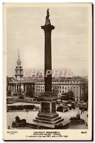 Cartes postales London Trafalgar Square