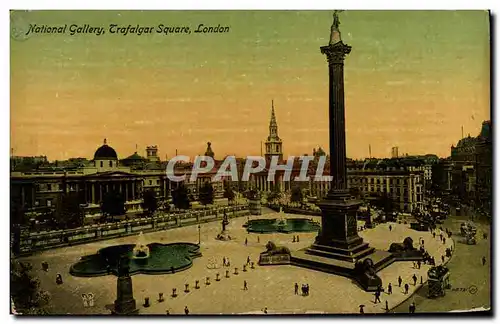 Cartes postales London National Gallery Tafalgar Square