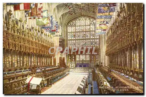 Cartes postales The choir St George s chapel Windsor