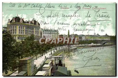 Cartes postales London The Thames Embankment