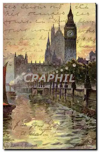 Cartes postales London Houses of Parliament