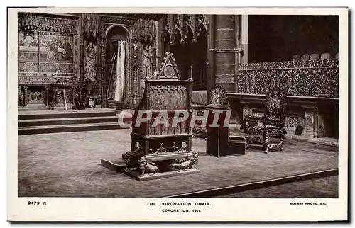 Cartes postales London The Coronation Chair