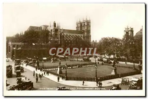 Cartes postales London Westminster Abbey And Parliament Square