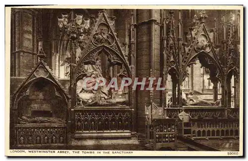 Cartes postales London Westminster Abbey The Tombs In The Sanctuary