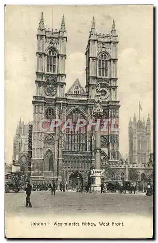 Cartes postales London Westminster Abbey West Front