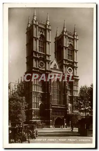 Cartes postales London Westminster Abbey West Front