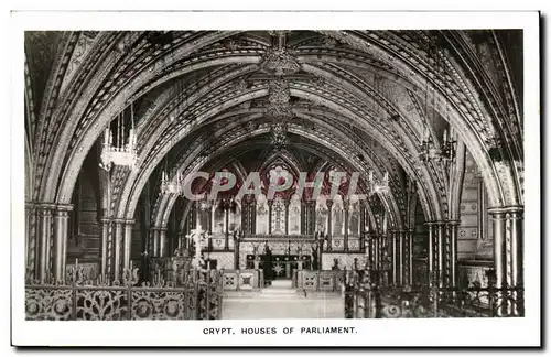 Cartes postales Crypt Houses of Parliament London