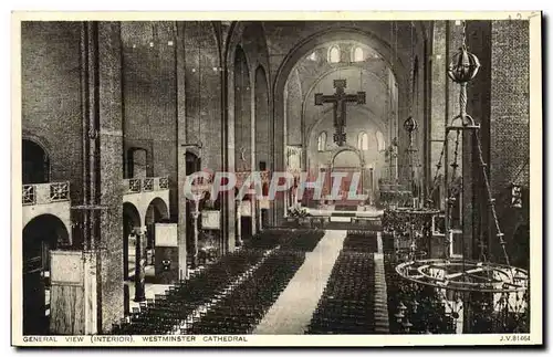 Ansichtskarte AK General View Westminster Cathedral London