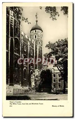 Cartes postales Tower of London The White Tower East side and Wardrobe Tower