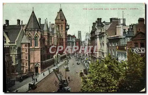 Cartes postales The Law Courts and Fleet Street London