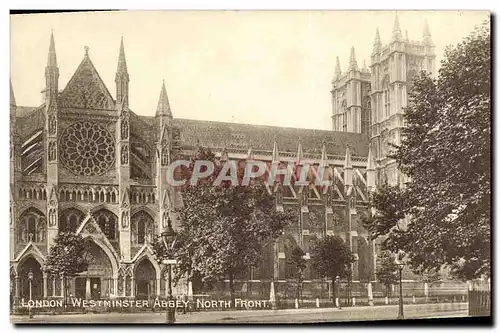 Cartes postales London Westminster Abbey North Front