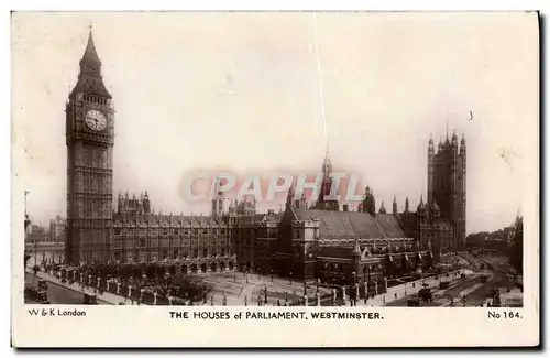 Cartes postales The Houses of Parliment Westminster London