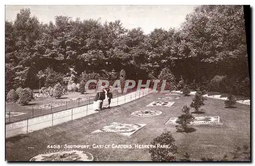 Ansichtskarte AK Southport Carpet Gardens Hesketh Park