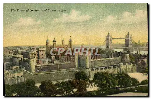 Cartes postales The Tower of London and Tower Bridge