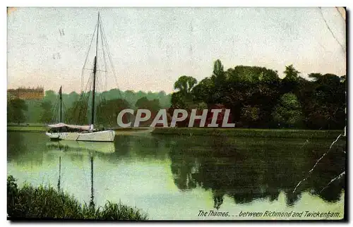 Cartes postales The Thames Between Richmond and Twickenbam