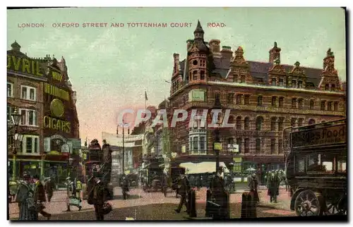 Cartes postales Oxford Street And Tottenham Court Road London