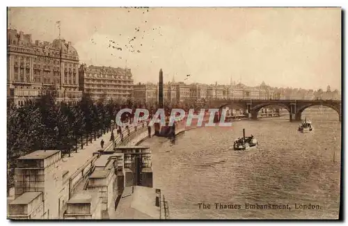 Cartes postales London Thames Embankment