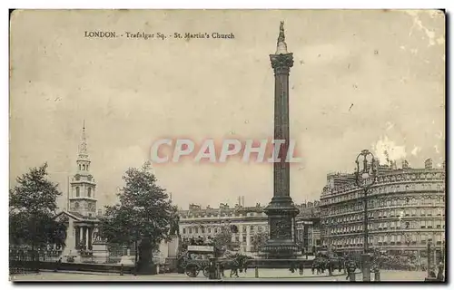 Cartes postales London Trafalgar St Martin Church