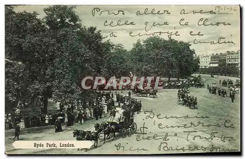 Cartes postales London Hyde Park London