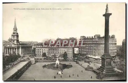 Cartes postales London Trafalgar Square and Nelson s column