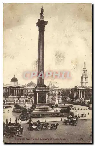 Cartes postales London Trafalgar Square and Nelson s square