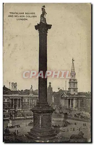 Cartes postales London Trafalgar Square And Nelson Column