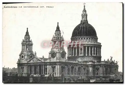 Ansichtskarte AK London La Cathedrale St paul