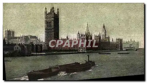 Cartes postales London Houses of Parliament Abbey