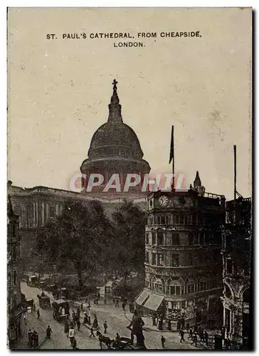 Cartes postales London St Pauls Cathedral From Cheapside