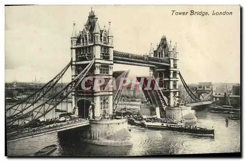 Cartes postales London Tower Bridge Bateau