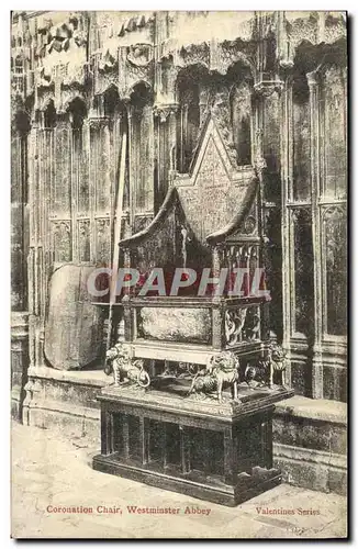 Ansichtskarte AK London Coronation Chair Westminster abbey