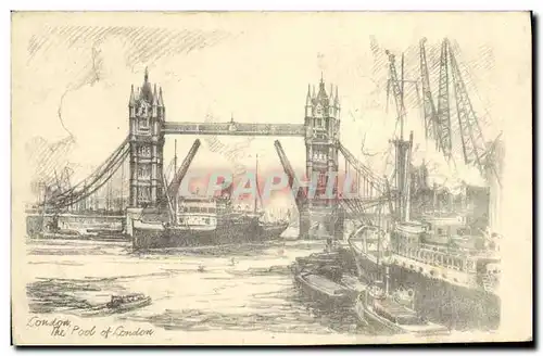 Cartes postales London the pool of London Bateau