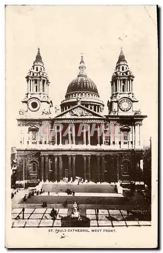 Cartes postales London La Cathedrale West Front