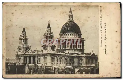 Cartes postales London Eglise Saint Paul