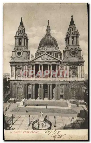 Cartes postales St Pauls West Front