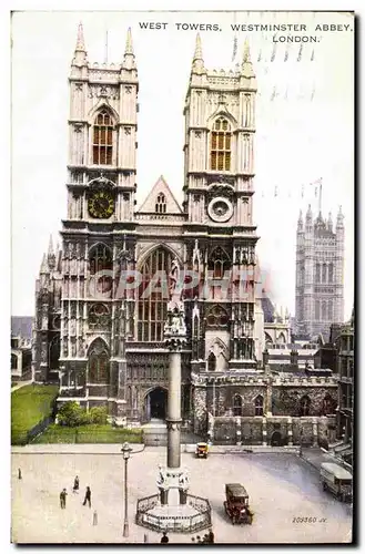 Ansichtskarte AK West Towers Westminster Abbey London