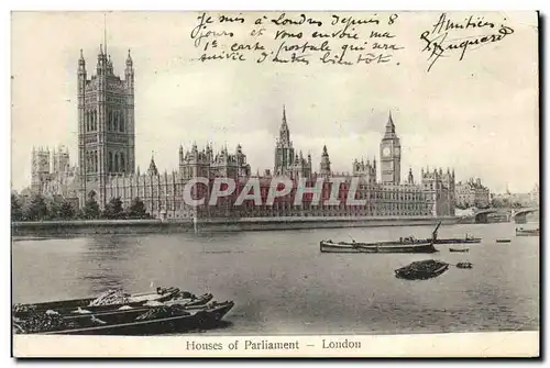 Cartes postales Houes of Parliment London