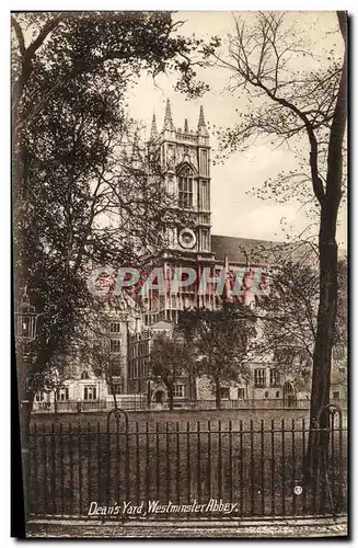 Cartes postales Dean s Yard Westminster Abbey