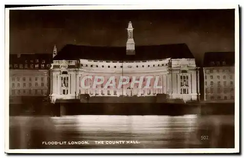 Cartes postales London Flood Lit The County Hall