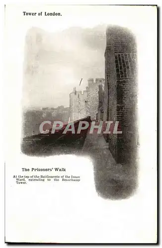 Ansichtskarte AK London The prisoner w walk Tower of london