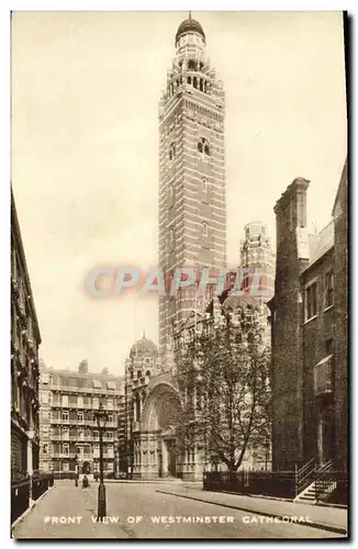 Cartes postales London Front View Of Westminster Cathedral