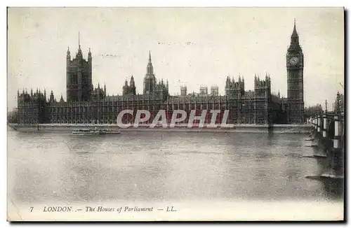 Cartes postales London The Houses Of Parliament