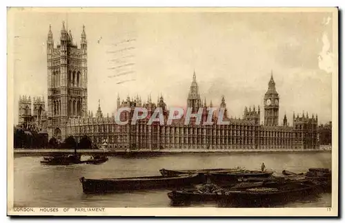 Cartes postales London The Houses Of Parliament