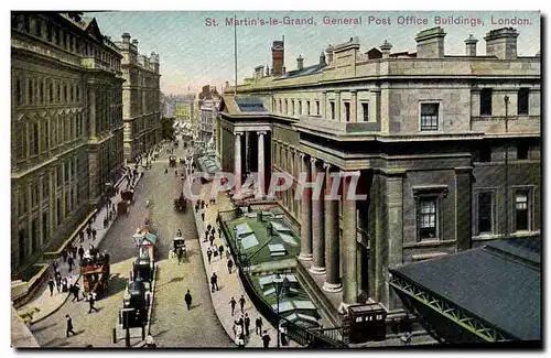 Cartes postales London St Martin le Grand General Post Office Buildings