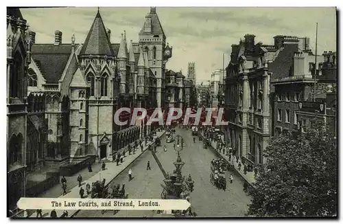 Cartes postales The Law Courts And Strand London