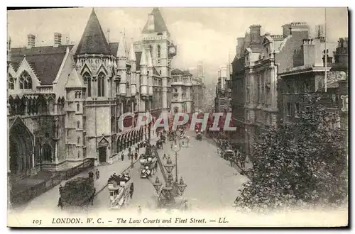 Cartes postales London The Law Courts And Fleet Street