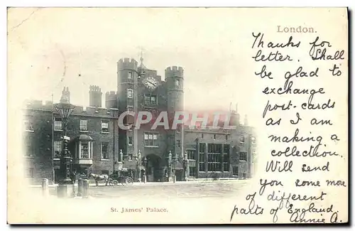 Cartes postales London St James Palace