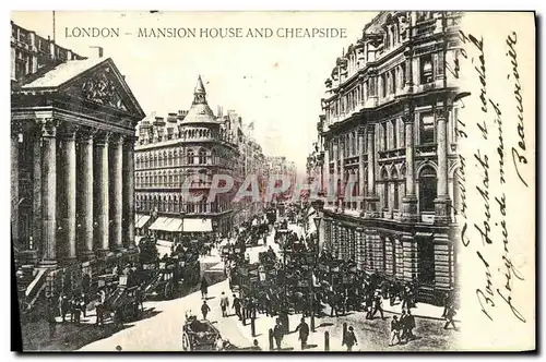 Cartes postales London Mansion House And Cheapside