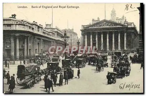 Cartes postales London Bank of England And Royal Exchange